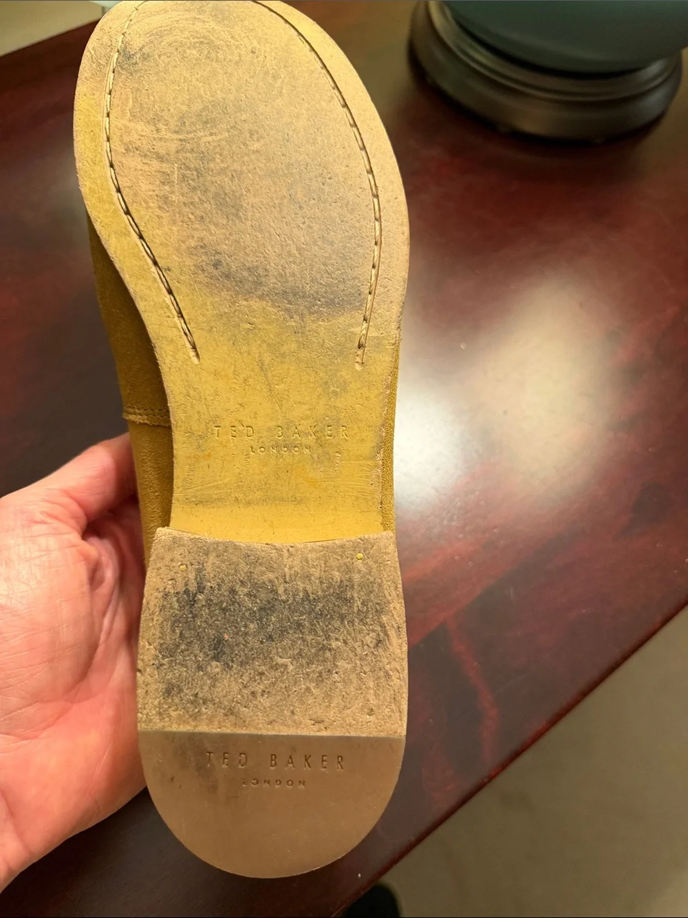 Ted Baker London Suede Loafers in Tan Brown